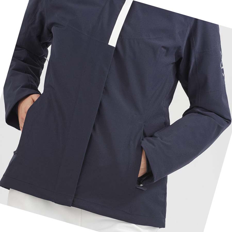 Vestes Salomon SPEED INSULATED Femme Bleu Marine | JFLZXIW-16