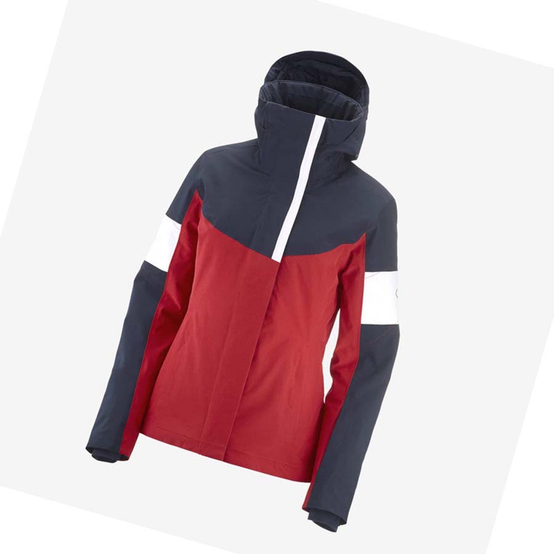 Vestes Salomon SPEED INSULATED Femme Rouge | BGKFHTM-06