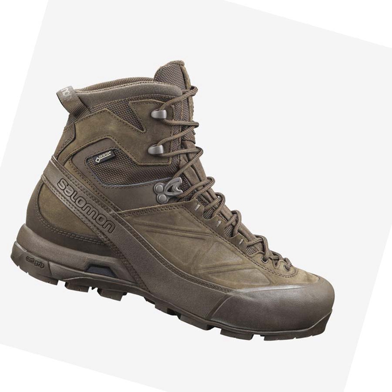 Bottes Salomon X ALP GORE-TEX FORCES Femme Marron | CNLJAFS-03