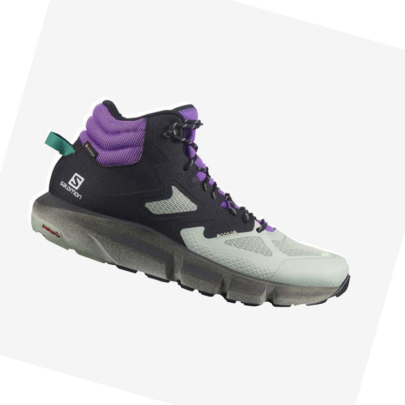 Chaussures Randonnée Salomon PREDICT HIKE MID GORE-TEX Homme Menthe Violette | KAYQWVE-10