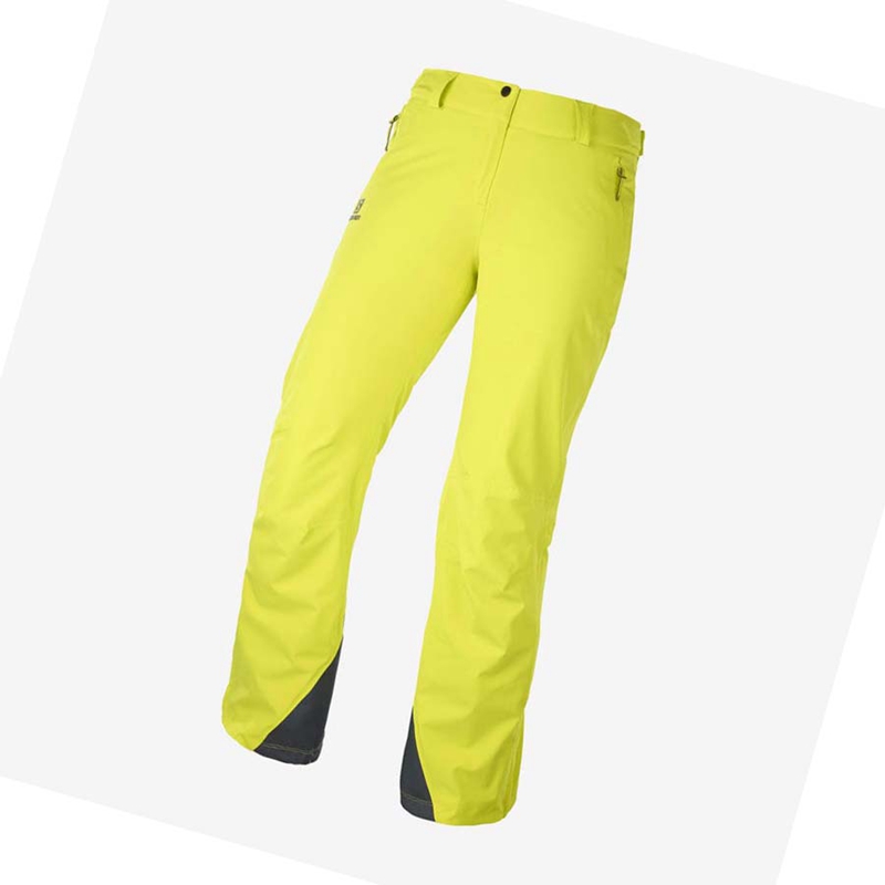 Pantalons De Ski Salomon THE BRILLIANT Femme Vert | DWFVTMQ-19