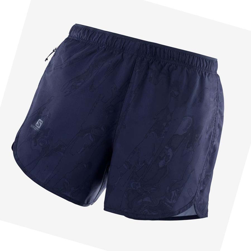 Shorts Salomon AGILE Femme Bleu Marine | SZABYPF-85