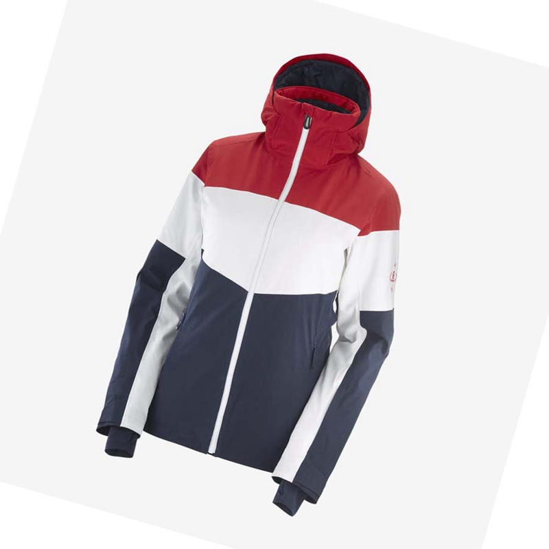 Vestes De Ski Salomon SLALOM Femme Blanche | LJKBXAD-60