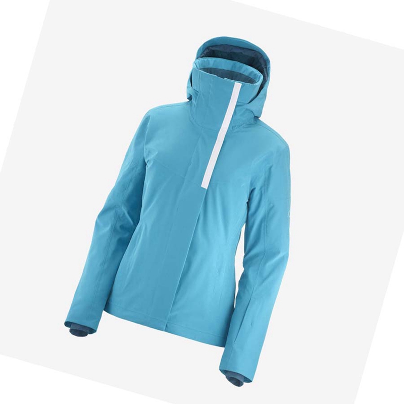 Vestes De Ski Salomon SPEED Femme Bleu | FCSGAYE-60