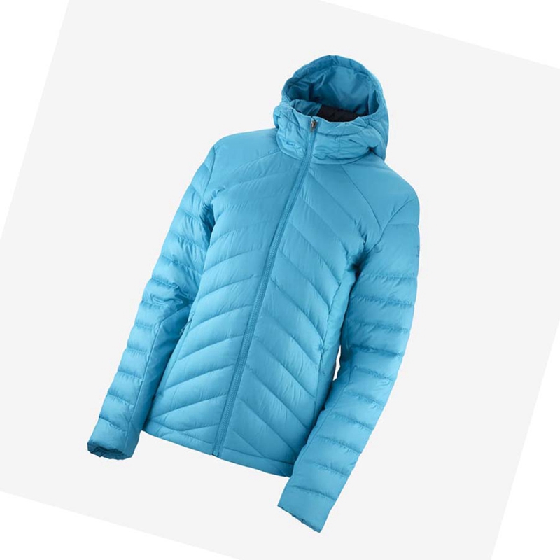 Vestes Salomon ESSENTIAL XWARM DOWN INSULATED Femme Bleu | JYLWTIO-28