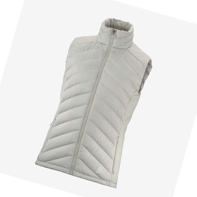 Vestes Salomon ESSENTIAL XWARM DOWN INSULATED Femme Argent | TCQWBOK-05