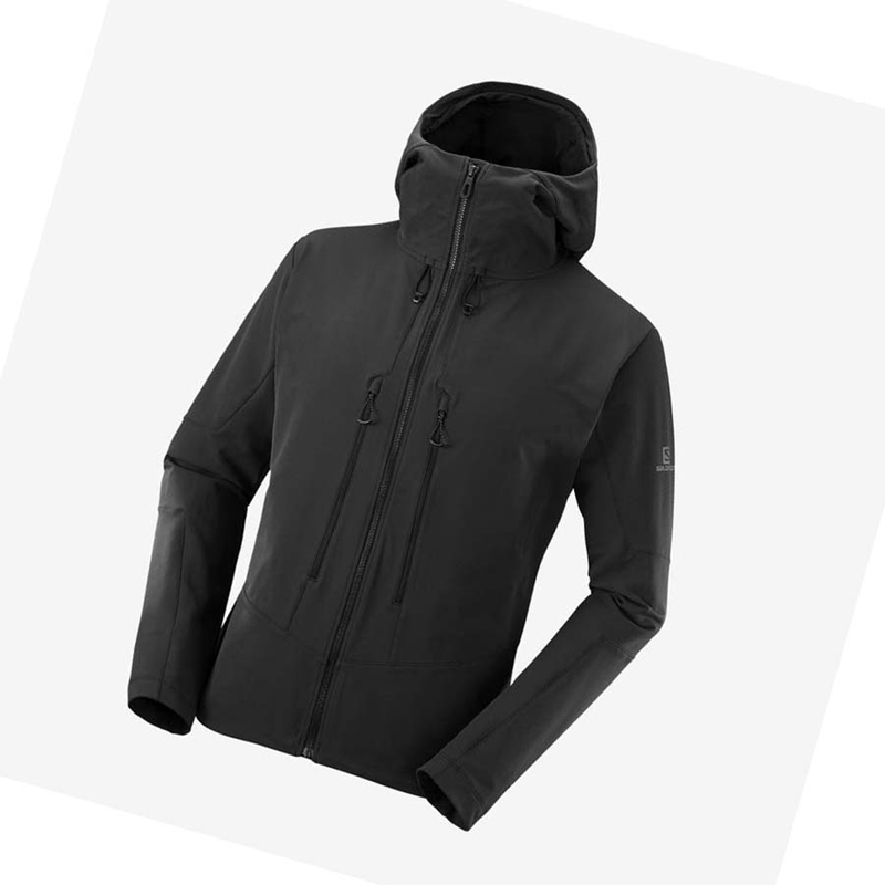 Vestes Salomon OUTPEAK SOFTSHELL Homme Noir | QUIBZWK-96