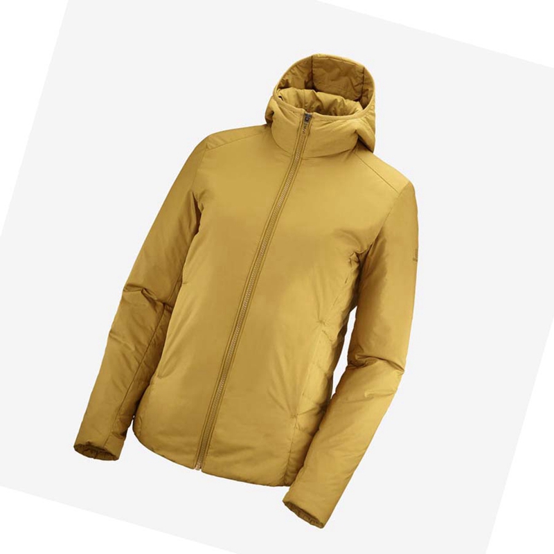 Vestes Salomon OUTRACK INSULATED Femme Jaune | UCYLFIG-80